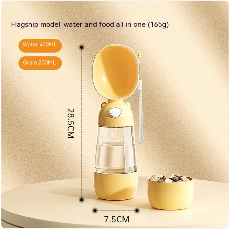 Portable Dog Water Bottle & Feeder for Pets