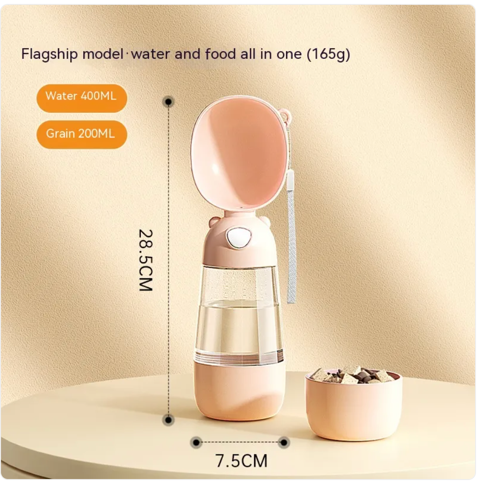 Portable Dog Water Bottle & Feeder for Pets