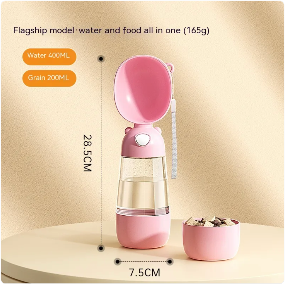 Portable Dog Water Bottle & Feeder for Pets